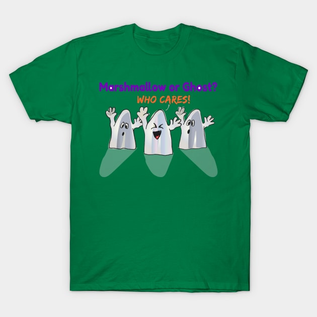 Happy Halloween Marshmallow Or Ghosts T-Shirt by holidaystore